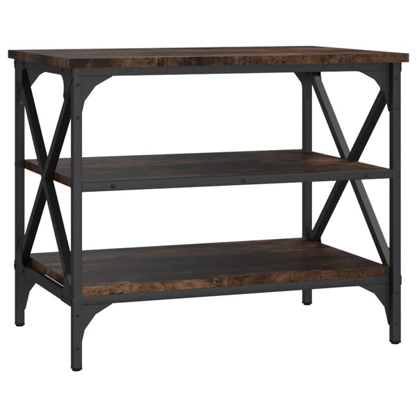 vidaXL Meuble TV Chêne fumé 60x40x50 cm Bois d'ingénierie