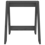 vidaXL Tabourets lot de 2 gris 40x40x45 cm bois massif de pin