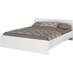 Lit adulte BOSTON 160 x 200 - blanc