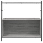 vidaXL Bibliothèque sonoma gris 80x30x78 5 cm bois d'ingénierie et fer