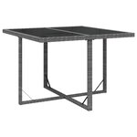 vidaXL Ensemble à manger de jardin coussins 9Pièces Résine tressée Gris