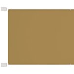 vidaXL Auvent vertical Beige 100x270 cm Tissu oxford
