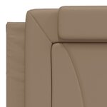 vidaXL Coussin de tête de lit cappuccino 180 cm similicuir