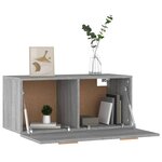 vidaXL Armoire murale Sonoma gris 80x35x36 5 cm Bois d'ingénierie