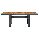 vidaXL Ensemble à manger d'extérieur 7Pièces et coussins résine tressée