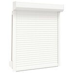 vidaXL Volet roulant aluminium 100x120 cm blanc