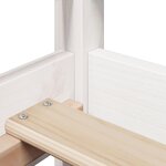 vidaXL Lit de jour avec toit blanc 80x200 cm bois de pin massif