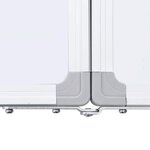 vidaXL Tableau blanc magnétique pliable 100x80x1 7 cm aluminium