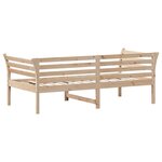 vidaXL Lit de jour 75x190 cm Bois de pin massif
