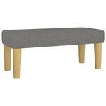 vidaXL Sommier à lattes de lit avec matelas Gris foncé 120x200cm Tissu