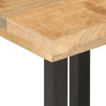 vidaXL Tables basses gigognes 3Pièces bois de manguier massif brut et fer
