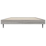 vidaXL Cadre de lit sans matelas sonoma gris 90x190 cm