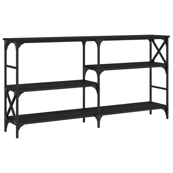 vidaXL Table console noir 150x29x76 5 cm bois d'ingénierie