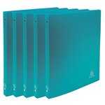 Classeur 4 Anneaux 15mm Polypropylène Opak - A4 - Vert Foncé - X 25 - Exacompta