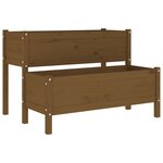 vidaXL Jardinière Marron miel 110x84x75 cm Bois massif de pin