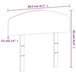 vidaXL Tête de lit blanc 75 cm bois massif de pin