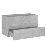 vidaXL Armoire d'évier et lavabo intégré Gris béton Bois d'ingénierie