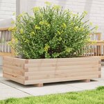 vidaXL Jardinière 90x60x26 5 cm bois de pin massif