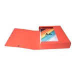 Boite De Classement Exabox Dos 60mm Carte Lustrée Scotten - A4 - Rouge - X 10 - Exacompta