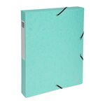 Chemise box exacompta aquarel  en carte lustrée - dos 4 cm couleurs assorties - lot de 8