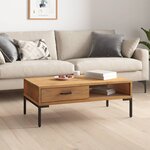 vidaXL Table basse 90x50x35 cm Bois de pin massif