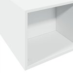 vidaXL Cadre de lit blanc 180x200 cm bois d'ingénierie