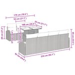 vidaXL Ensemble de Canapé de Jardin 8 Pièces avec Coussins Beige en Rattan Poly