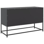 vidaXL Buffet haut noir 36x39x123 cm acier