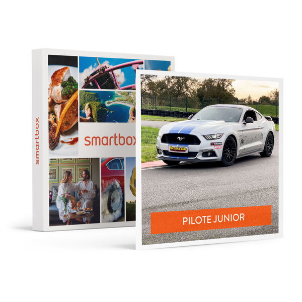 SMARTBOX - Coffret Cadeau Stage pilotage enfant : 3 tours de circuit au volant d'une Ford Mustang V8 -  Sport & Aventure