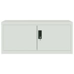 vidaXL Classeur gris clair 90x40x220 cm acier