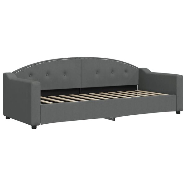 vidaXL Lit de repos gris foncé 80x200 cm tissu