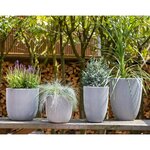 Capi Jardinière Groove 35x34 cm ivoire