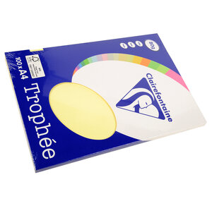 Ramette 100 Feuilles Papier 80g A4 210x297 mm Certifié FSC canari TROPHÉE
