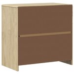 vidaXL Buffet SAUDA chêne 80x43x75 5 cm bois massif de pin