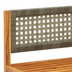 vidaXL Canapés d'angle de jardin et coussins 2Pièces bois massif d'acacia