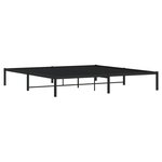 vidaXL Cadre de lit métal noir 193x203 cm