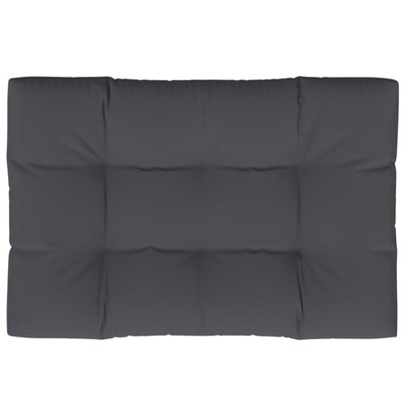 vidaXL Coussin de palette anthracite 120x80x12 cm tissu