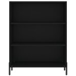 vidaXL Buffet noir 69 5x32 5x180 cm bois d'ingénierie
