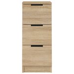vidaXL Buffets 2 Pièces Chêne Sonoma 30x30x70 cm Bois d'ingénierie
