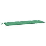 vidaXL Coussin de banc de jardin vert 180x50x7 cm tissu oxford