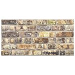 vidaXL Panneaux muraux 3D avec design de brique multicolore 11 Pièces EPS