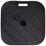 vidaXL Socle de parasol Rempli de sable/d'eau 24 L Noir