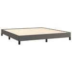 vidaXL Cadre de lit Gris 180x200 cm Similicuir