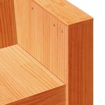 vidaXL Canapé de jardin cire marron 79x60x62 cm bois de pin massif