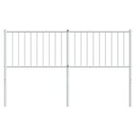 vidaXL Tête de lit métal blanc 150 cm