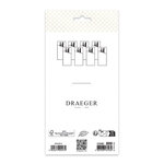 8 Range Couverts En Papier - Blanc Et Or - Spécial Réveillon - Draeger paris