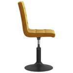 vidaXL Chaises pivotantes à manger lot de 6 marron velours