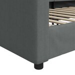 vidaXL Lit de repos gris foncé 100x200 cm tissu