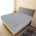 vidaXL Draps-housses Jersey 2 Pièces Gris 90x200 cm Coton