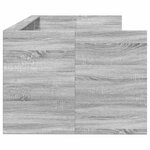 vidaXL Lit de jour avec tiroirs sans matelas sonoma gris 100x200 cm